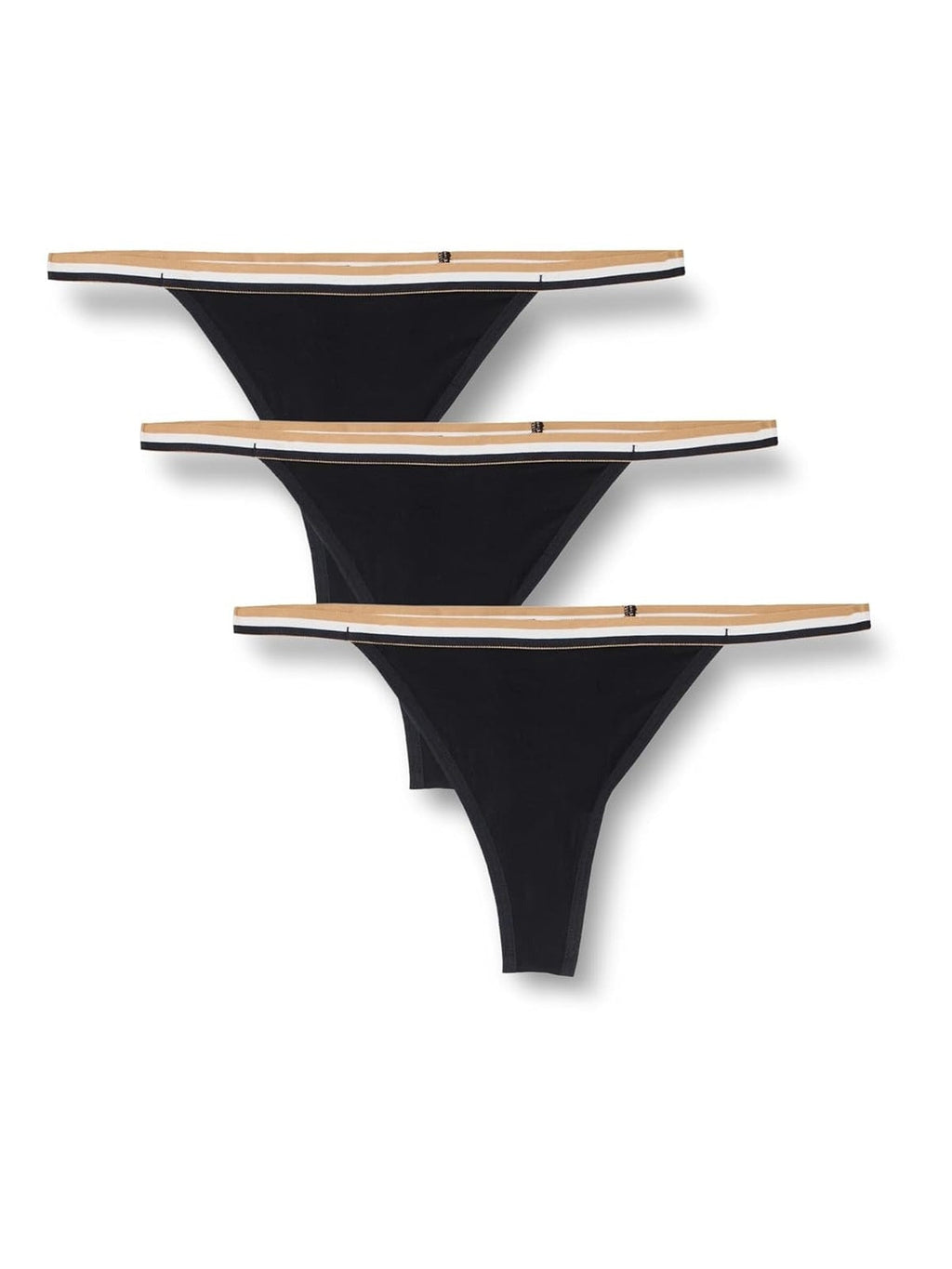 HUGO BOSS Set Chiloti string  3perechi alb/bej/negru femei