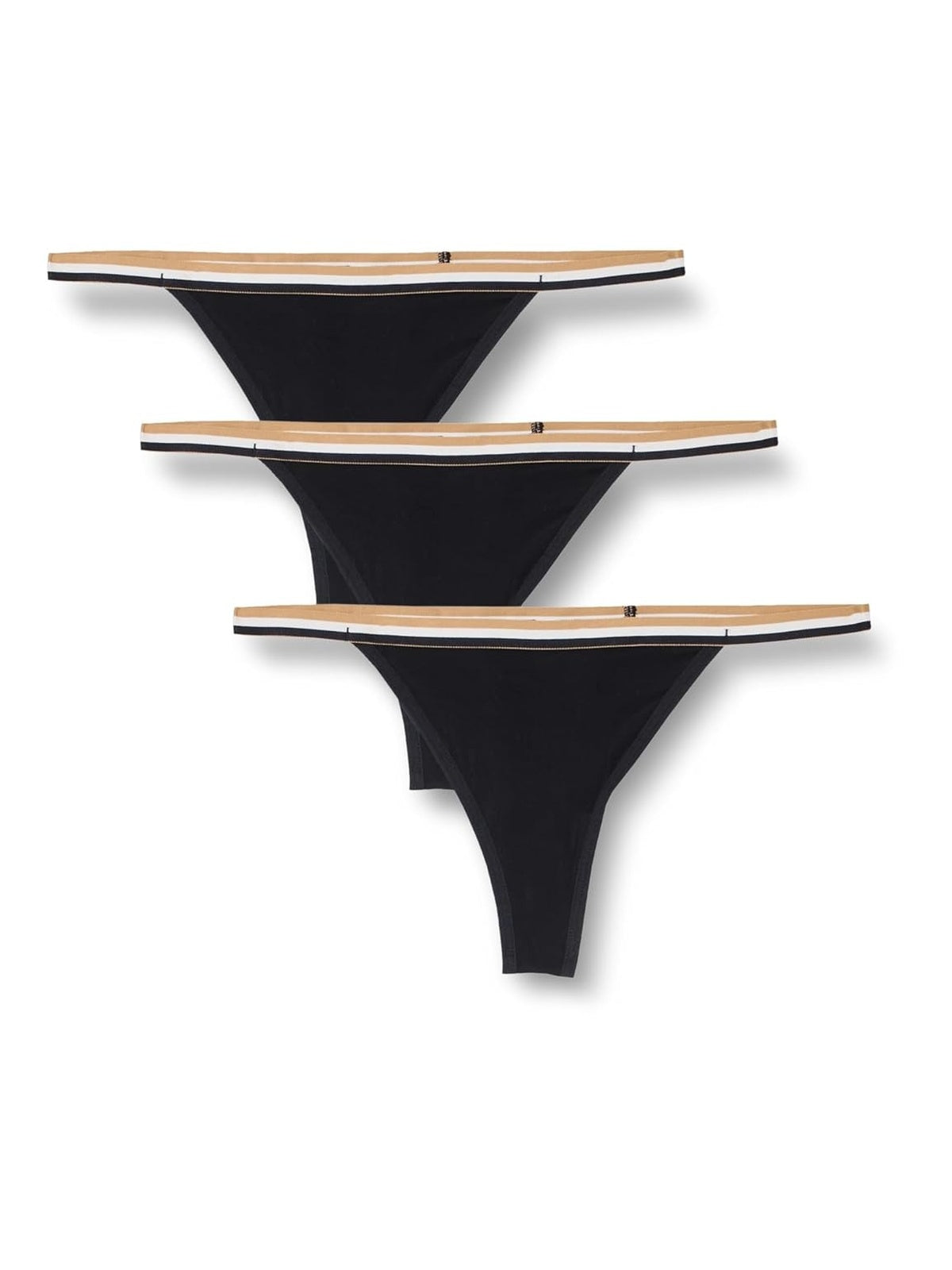 HUGO BOSS Set Chiloti string  3perechi alb/bej/negru femei