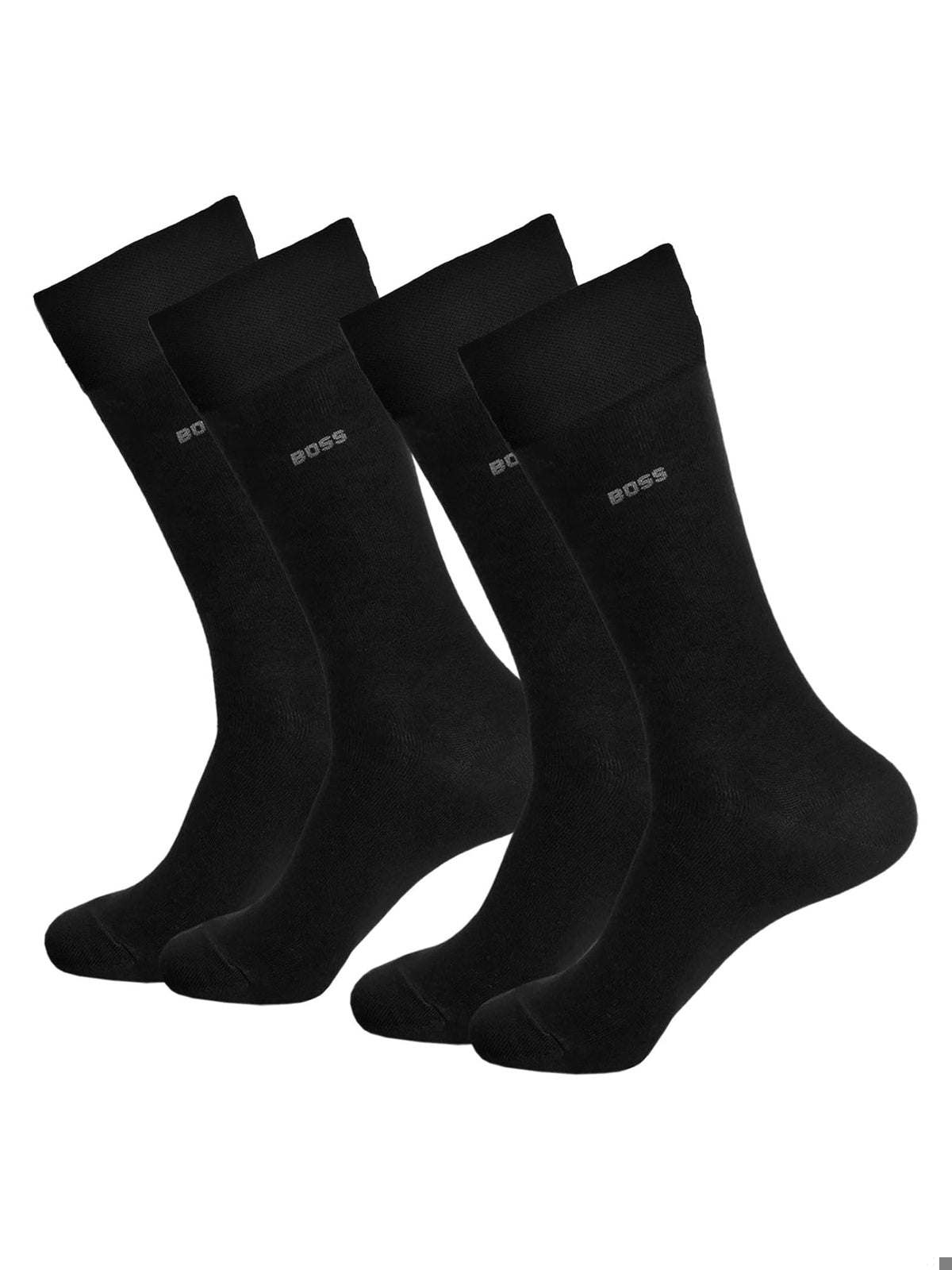 HUGO BOSS Set 2 perechi Sosete Bamboo negru