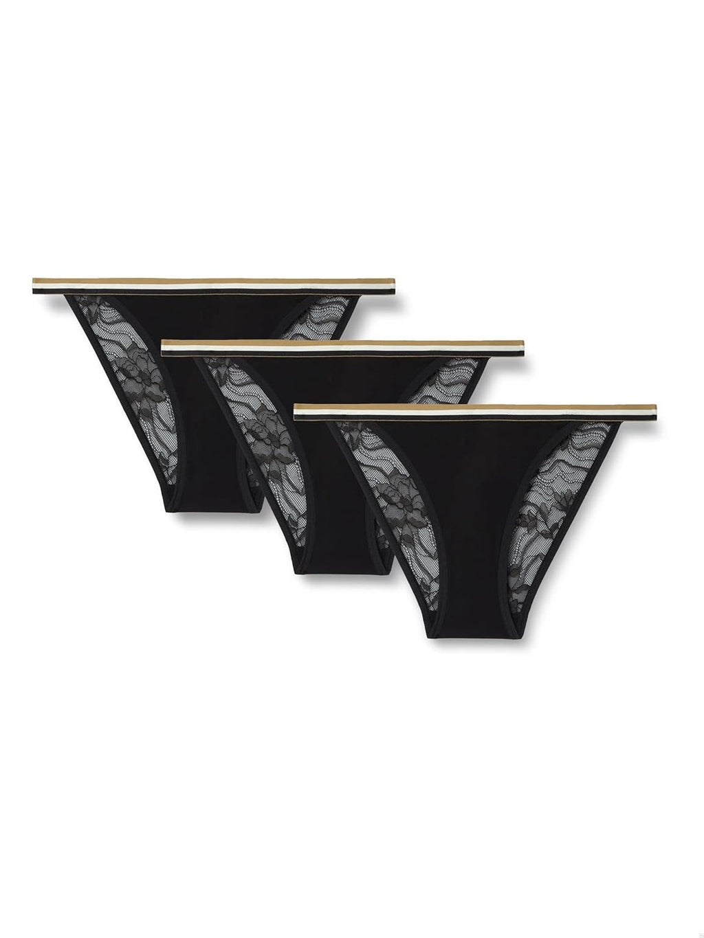 HUGO BOSS Set bucati chiloti dantela multicolor(alb/bej/negru) femei