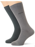 HUGO BOSS Set 2 perechi Sosete Bamboo negru