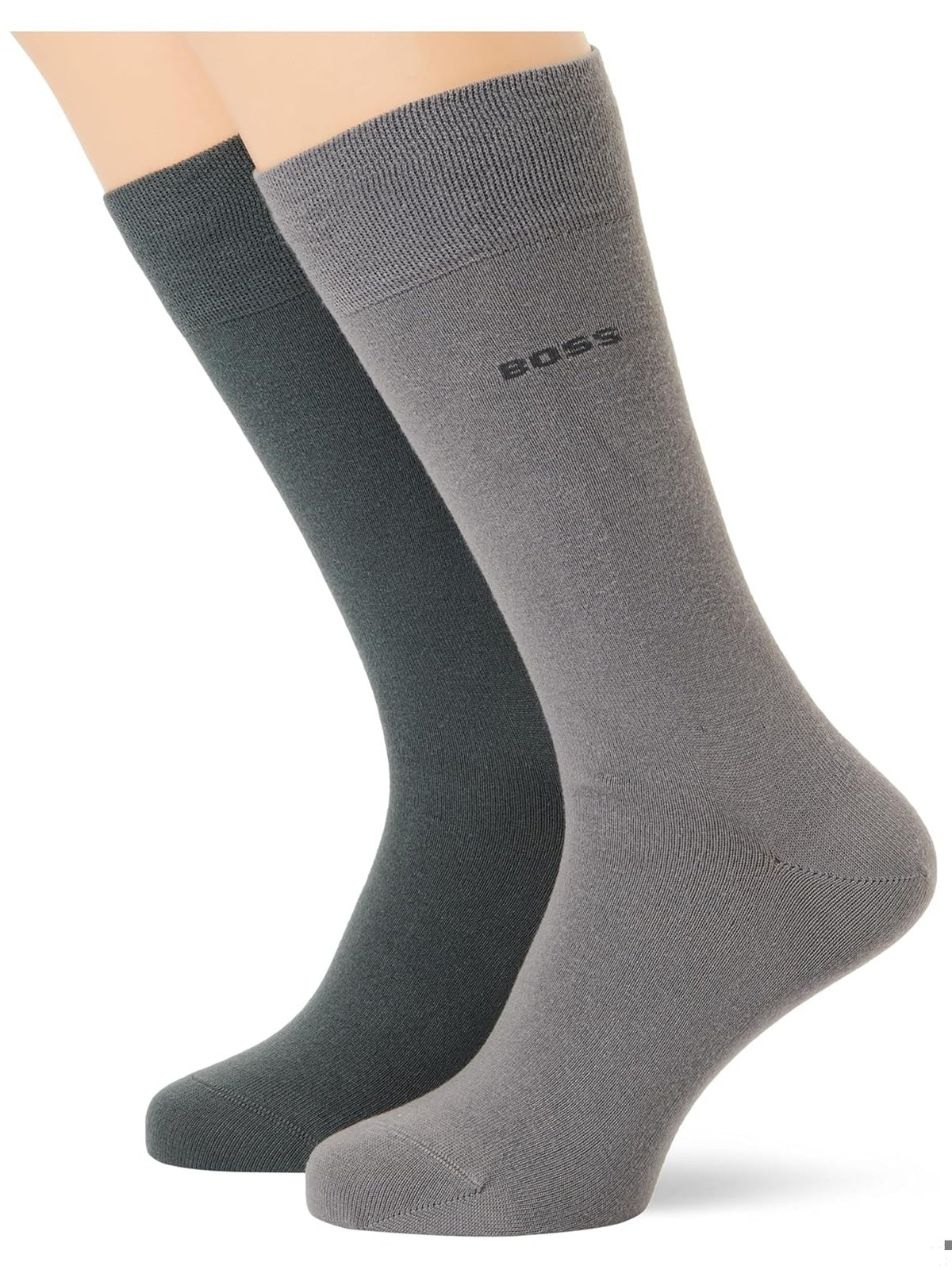 HUGO BOSS Set 2 perechi Sosete Bamboo negru