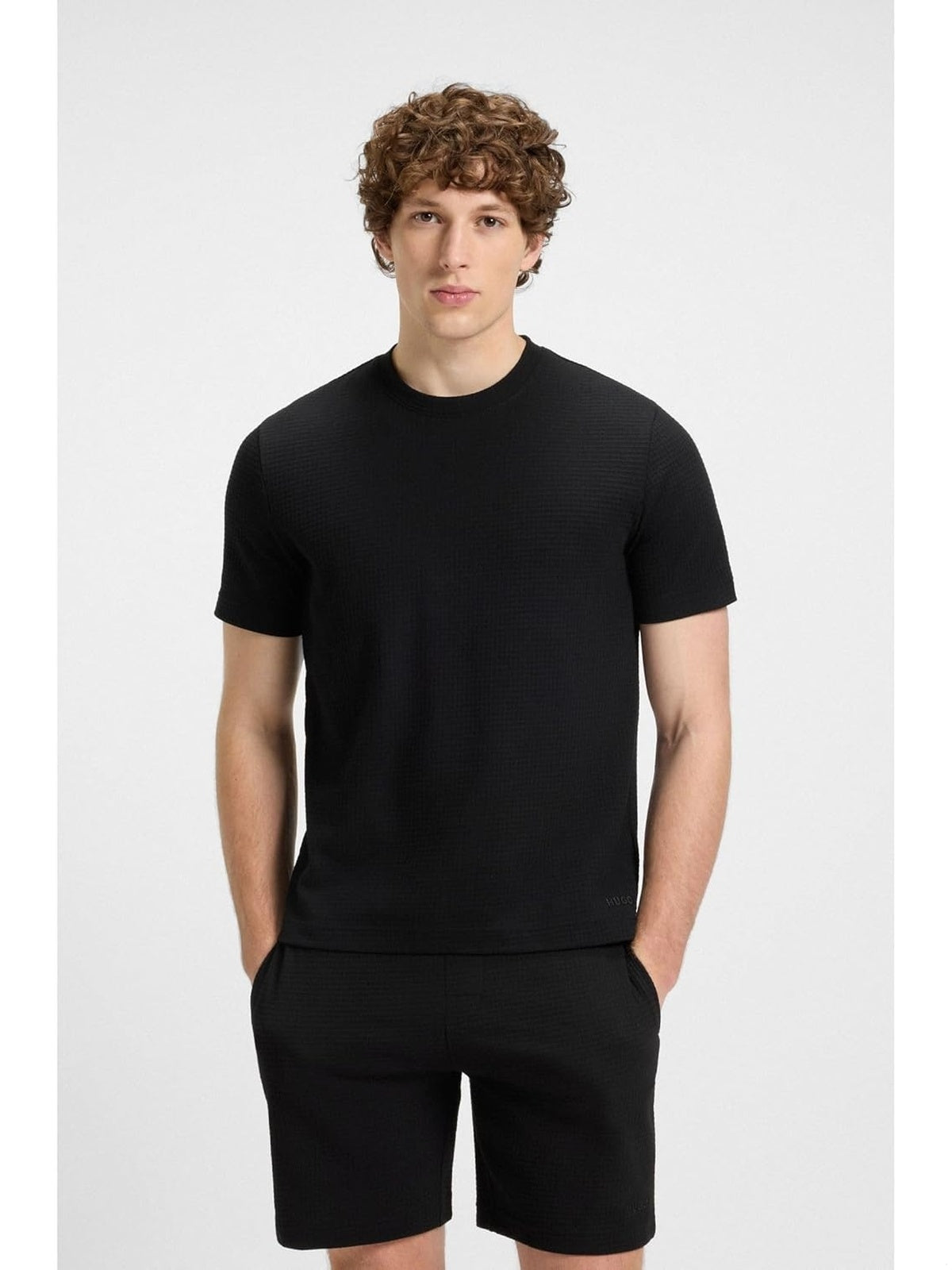 HUGO Lounge Austin Tricou negru barbati