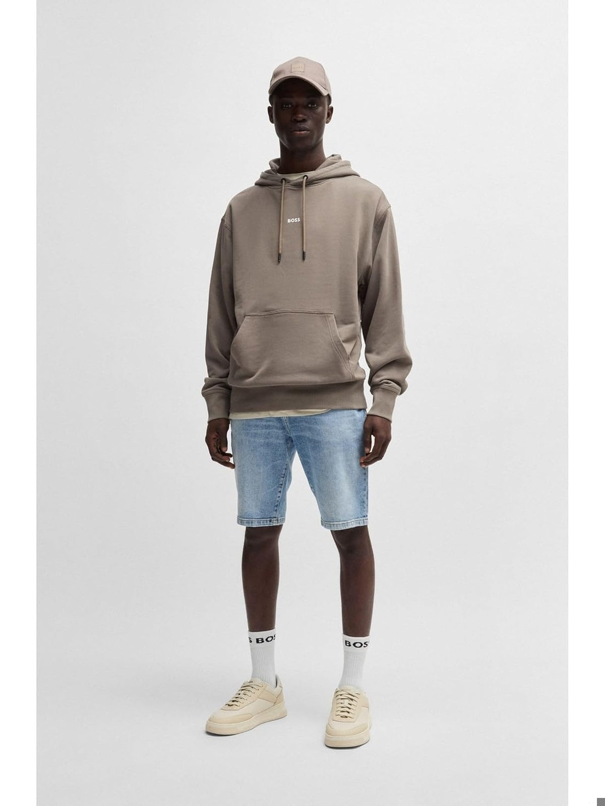 HUGO BOSS Hanorac wesmallhood negru barbati