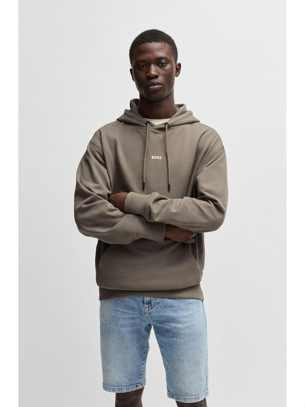 HUGO BOSS Hanorac wesmallhood negru barbati