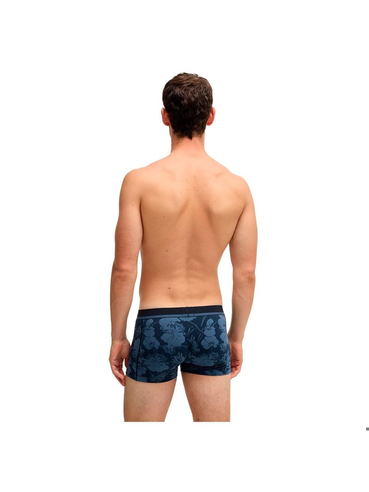 HUGO BOSS Boxeri trunk 365 imprimeu floral negru/albastru