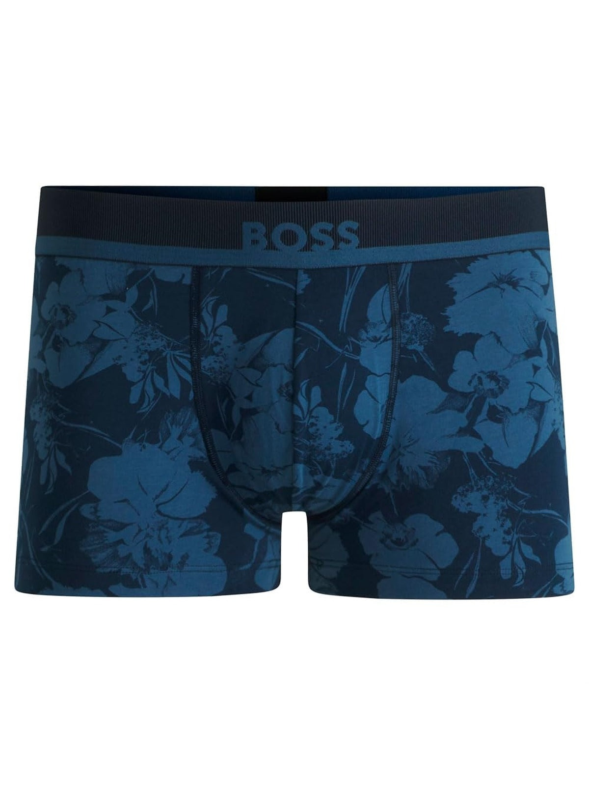 HUGO BOSS Boxeri trunk 365 imprimeu floral negru/albastru