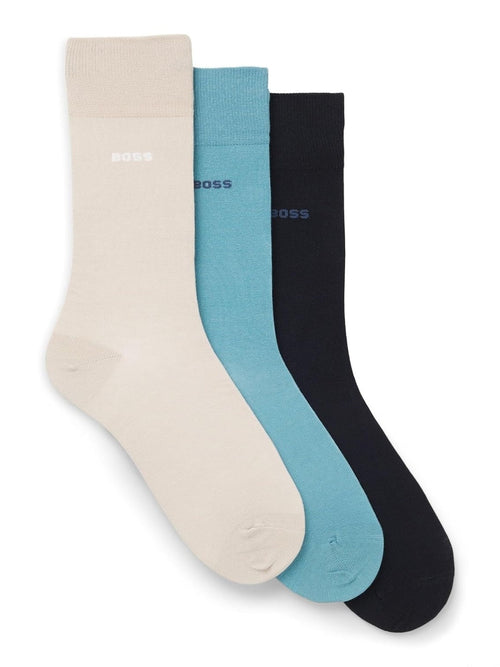 BOSS Set 3 perechi RS Uni Sosete Maro/Negru/Bej barbatesti