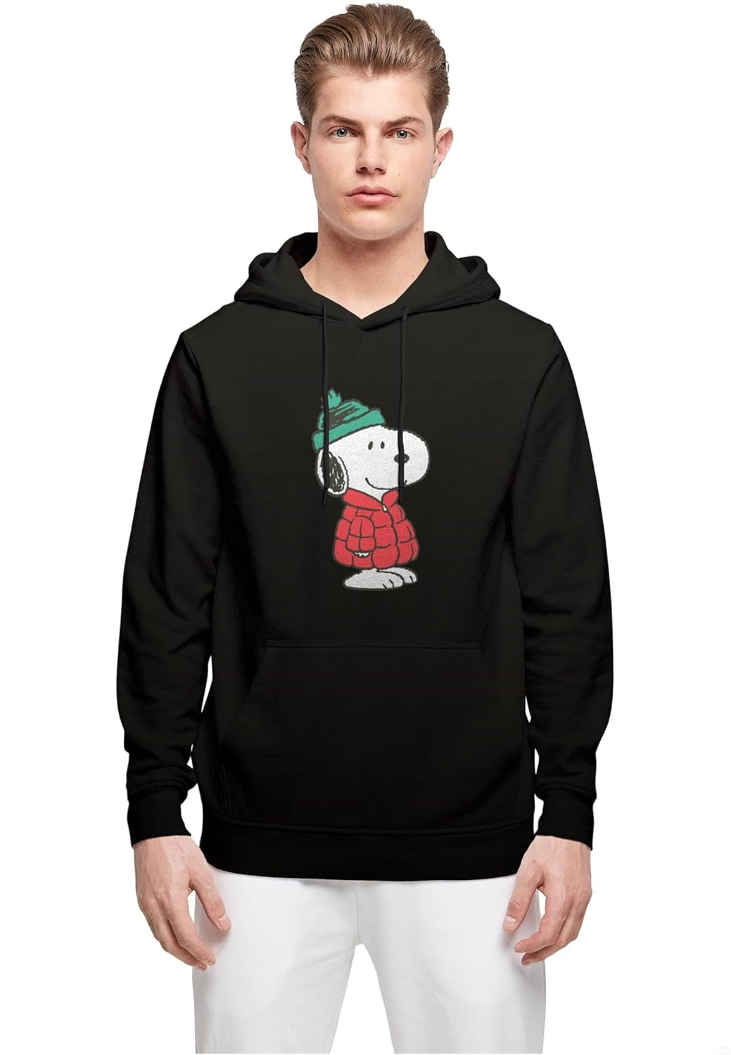 MERCHCODE Hanorac cu gluga Snoopy barbati