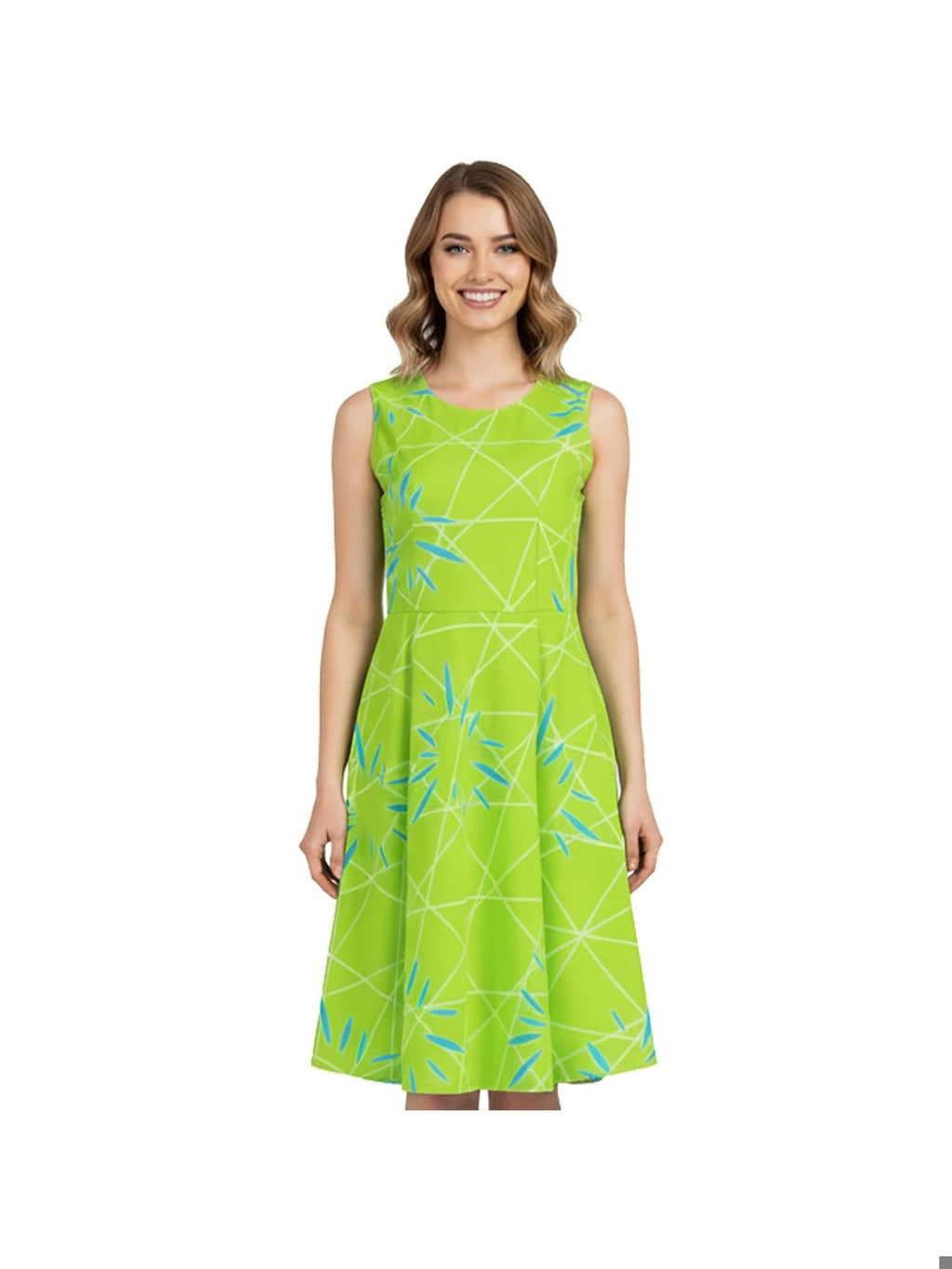 AYYOHON Joy Rochie femei verde - galben