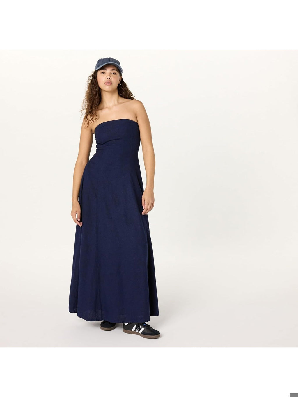 THE DROP Rochie lunga fara bretele Carlota femei