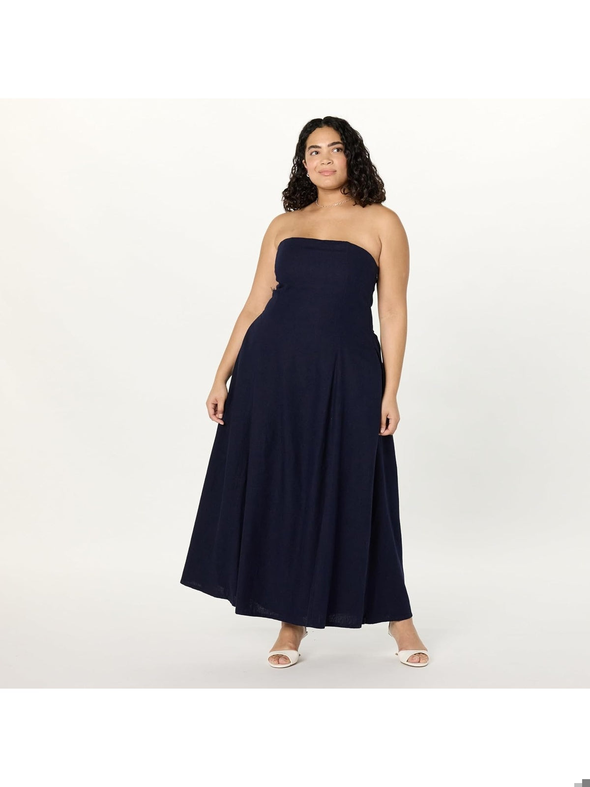 THE DROP Rochie lunga fara bretele Carlota femei