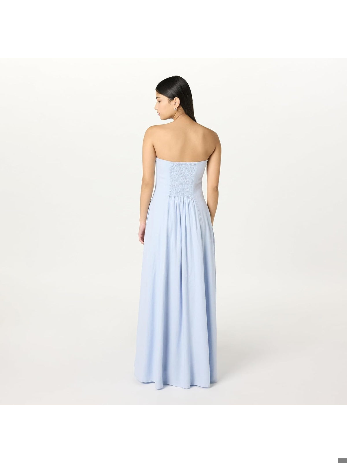 THE DROP Rochie lunga fara bretele Carlota skyblue femei