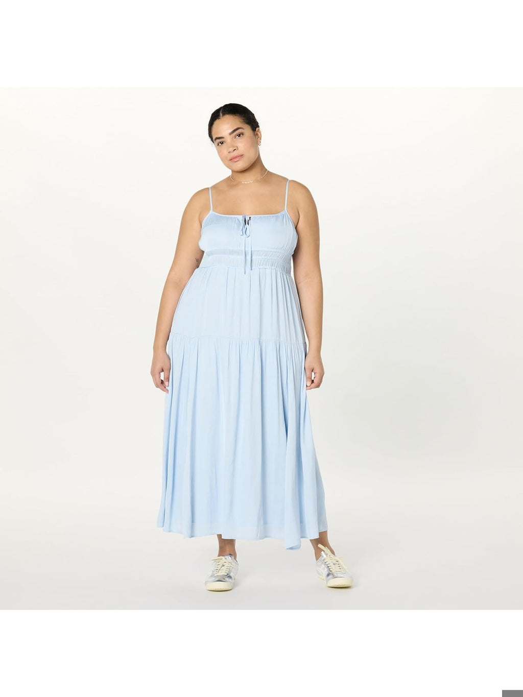 THE DROP Tavia Rochie maxi cu imprimeu in straturi-elastice femei