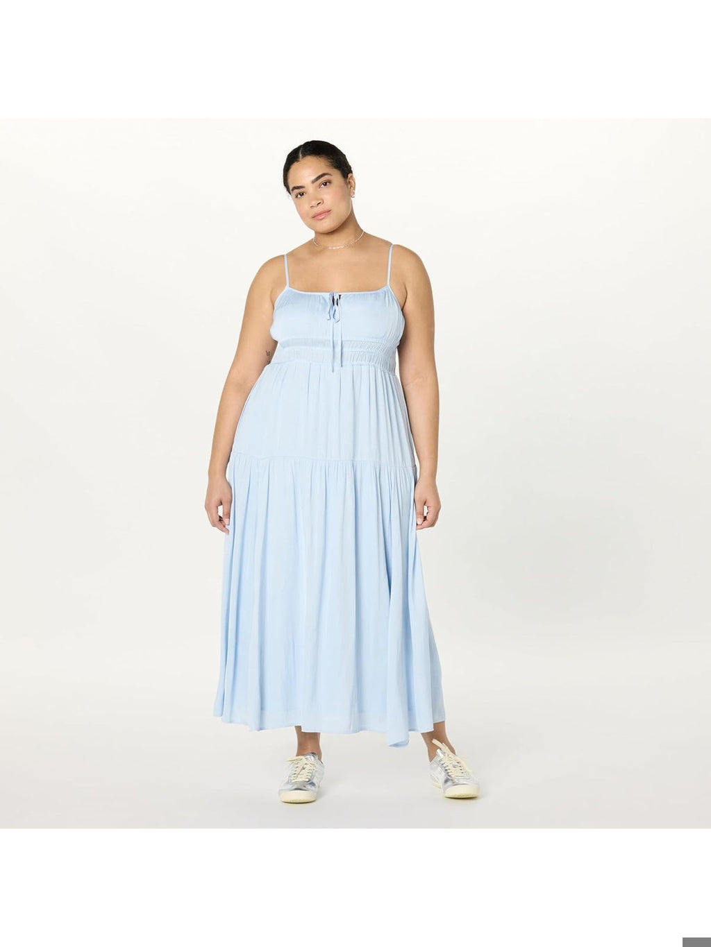 THE DROP Tavia Rochie maxi cu imprimeu in straturi-elastice femei