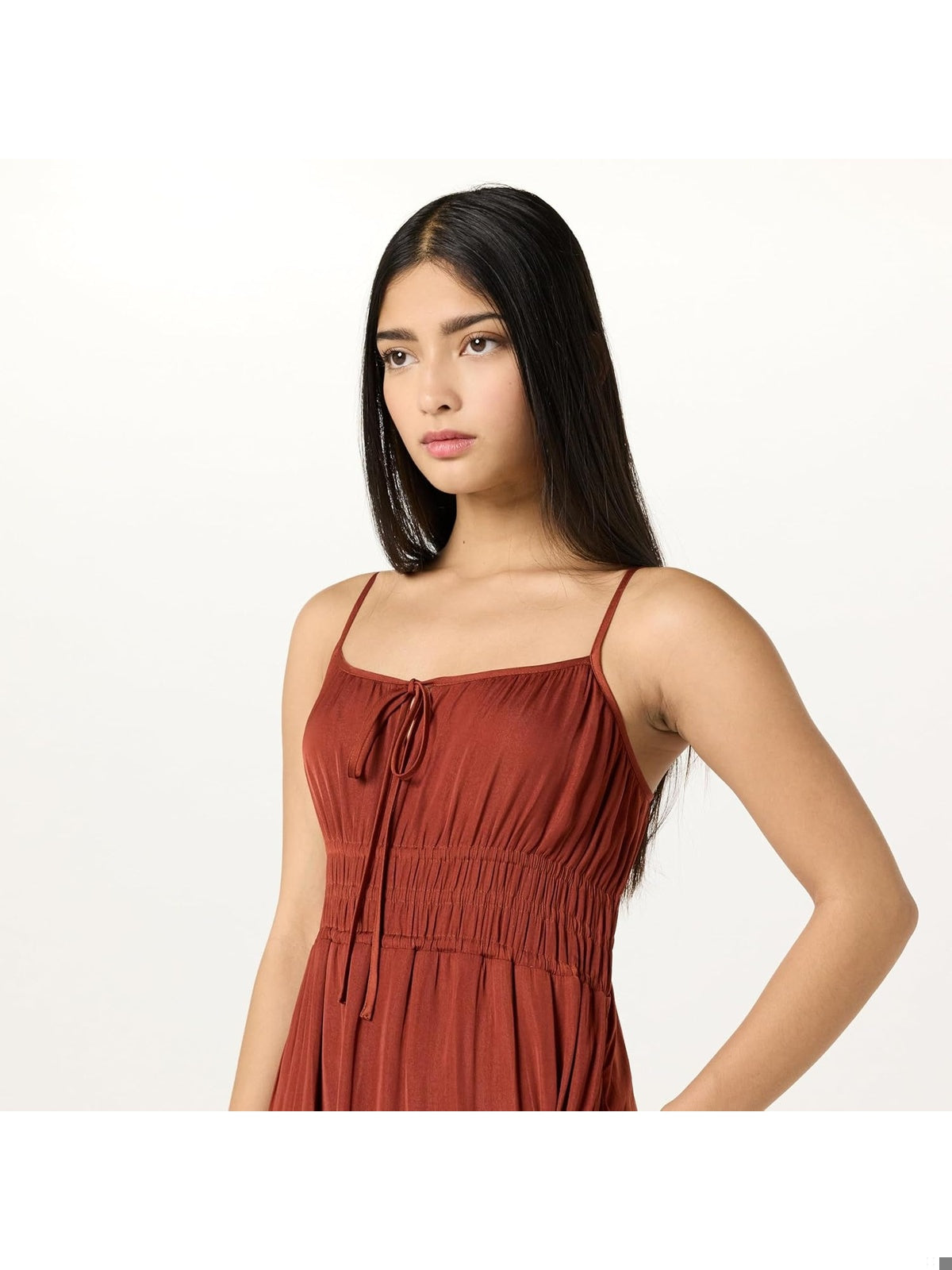 THE DROP Tavia Rochie maxi cu imprimeu in straturi-elastice femei