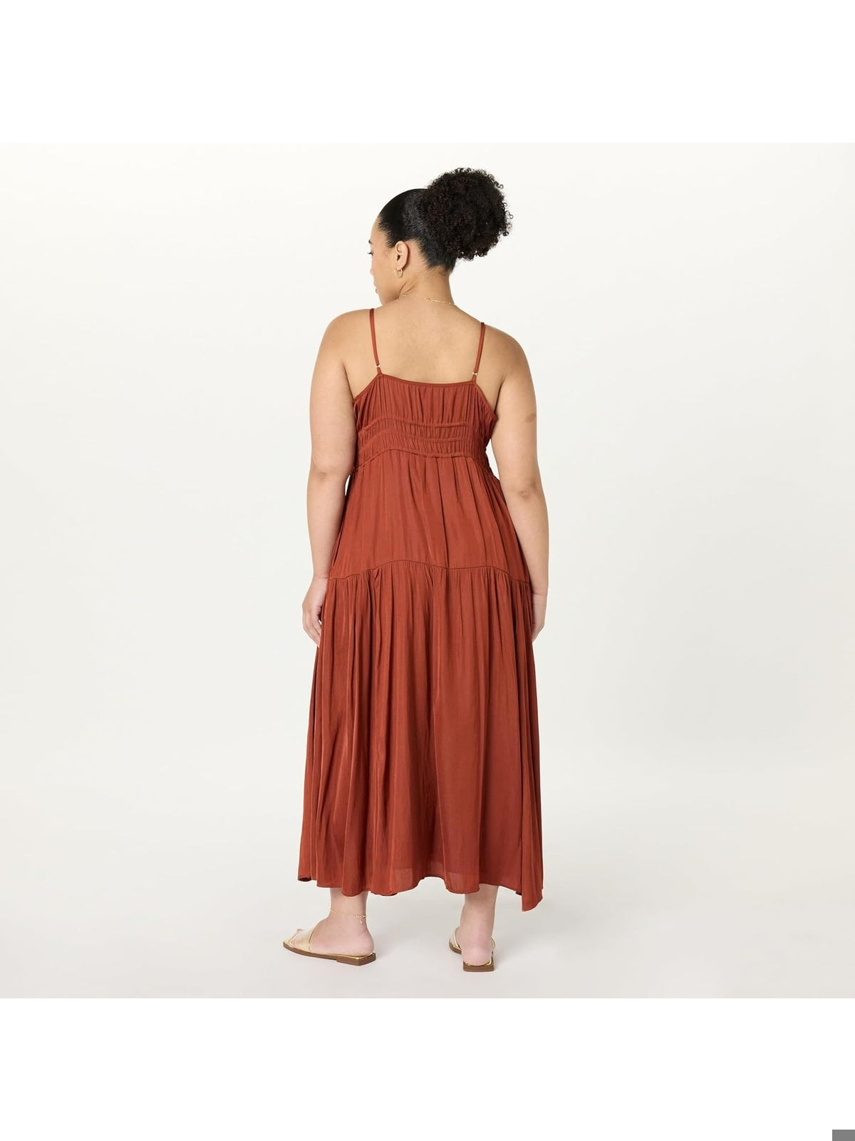 THE DROP Tavia Rochie maxi cu imprimeu in straturi-elastice femei