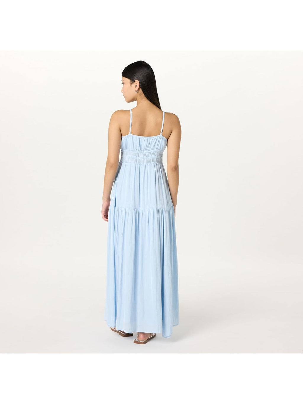 THE DROP Tavia Rochie maxi cu imprimeu in straturi-elastice femei