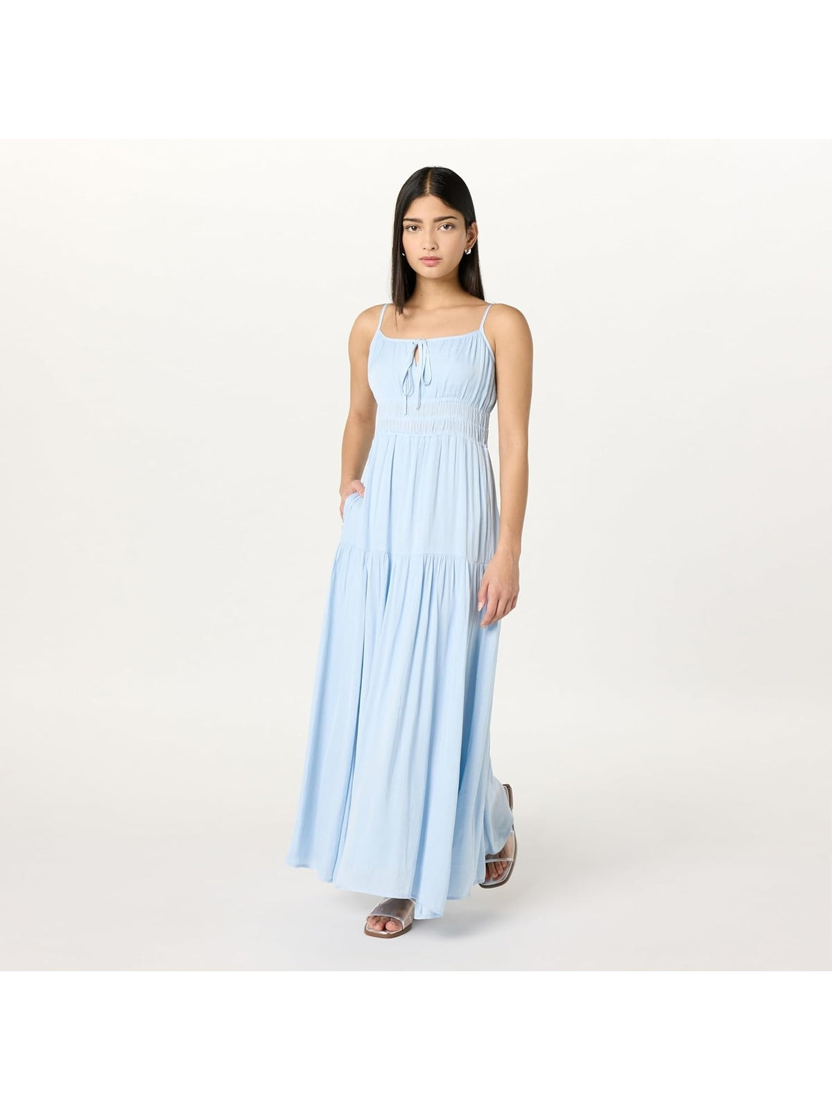 THE DROP Tavia Rochie maxi cu imprimeu in straturi-elastice femei