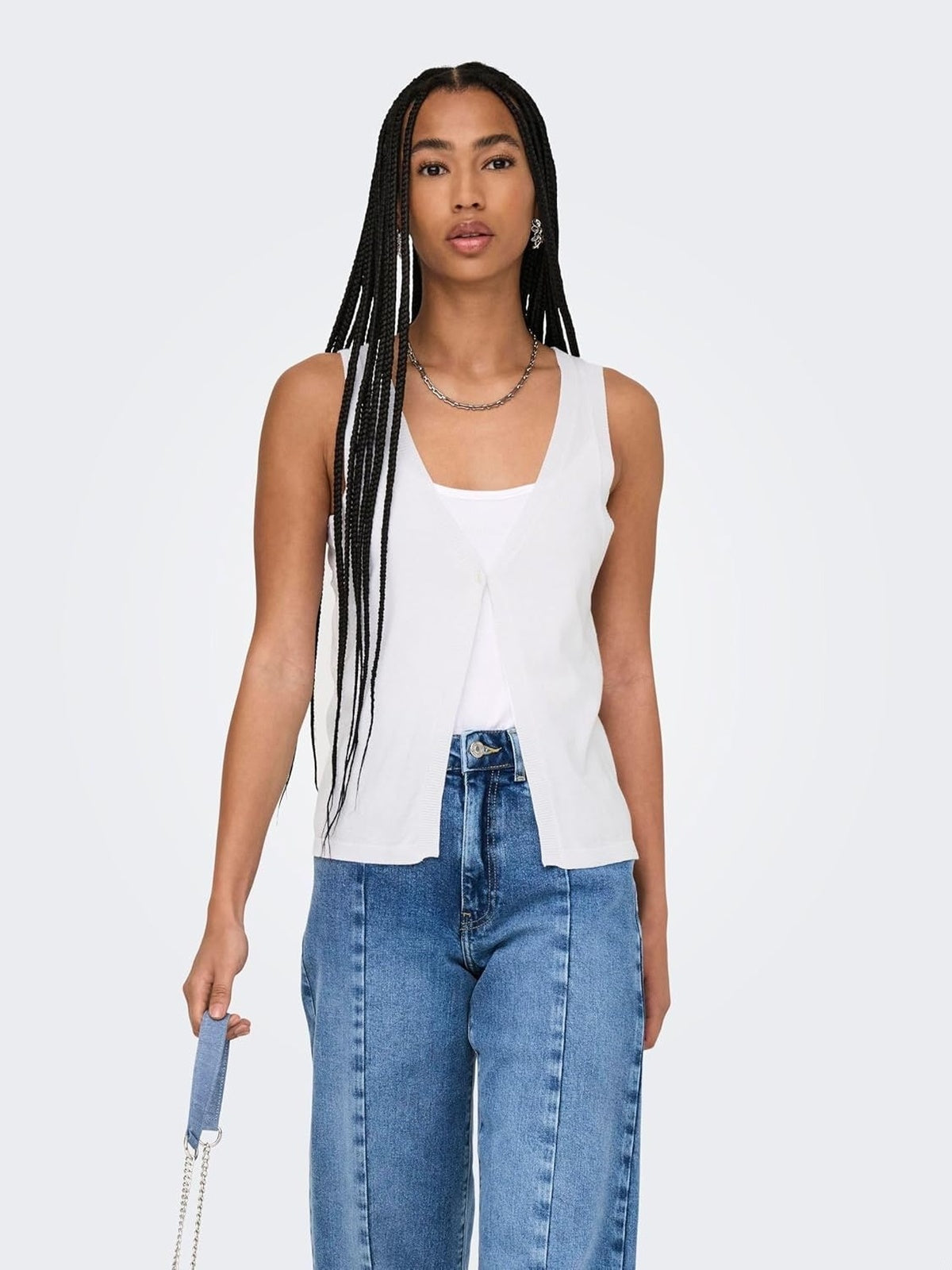 VESTA ONLY Onlantonia SL Knt alb femei