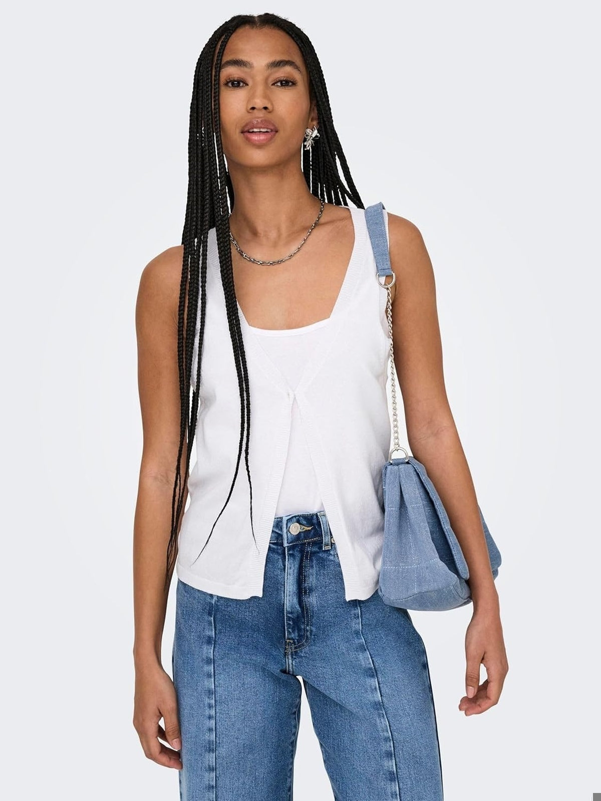 VESTA ONLY Onlantonia SL Knt alb femei