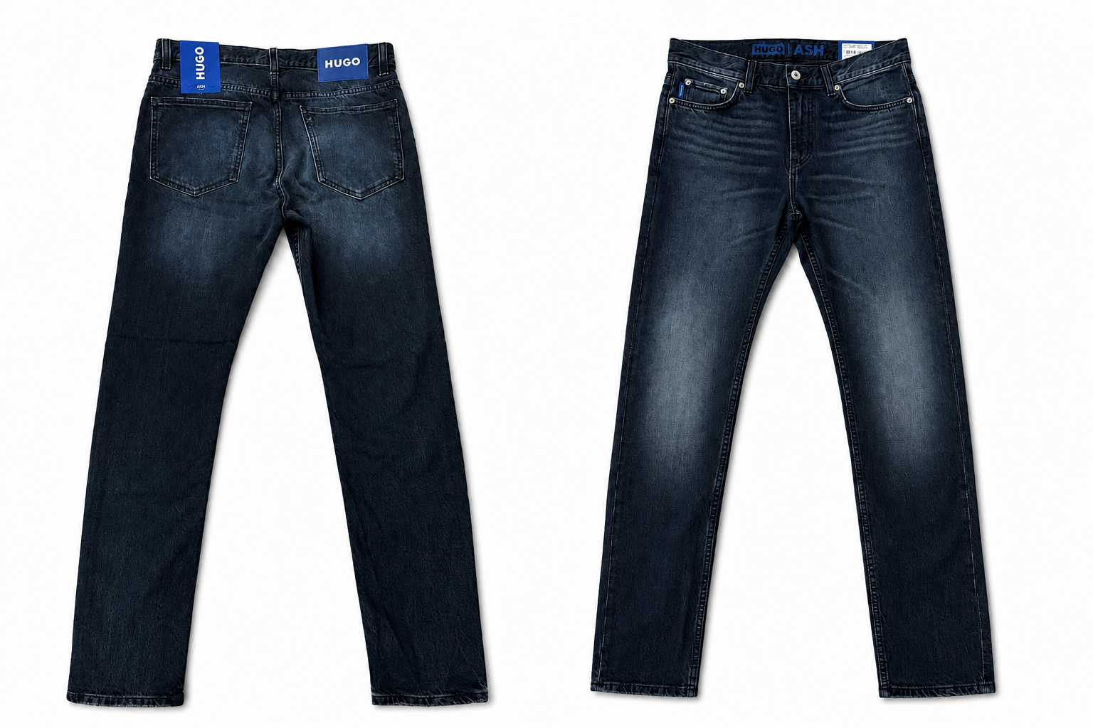 HUGO BOSS HUGO ASH Jeans Bărbați Dark Wash Slim Straight