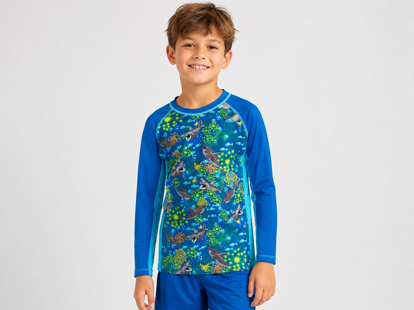 Bluză de Plajă LEGO® Wear cu Protecție UV UPF 40+ – Rechini