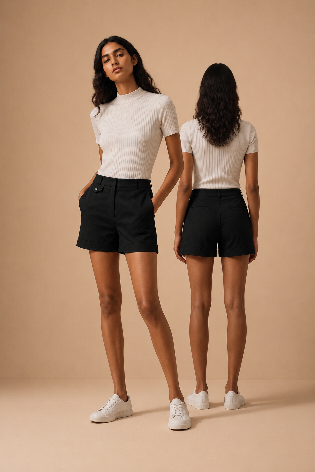 BOSS Hugo Boss C_Taschi-D – Pantaloni scurți chino cu talie înaltă