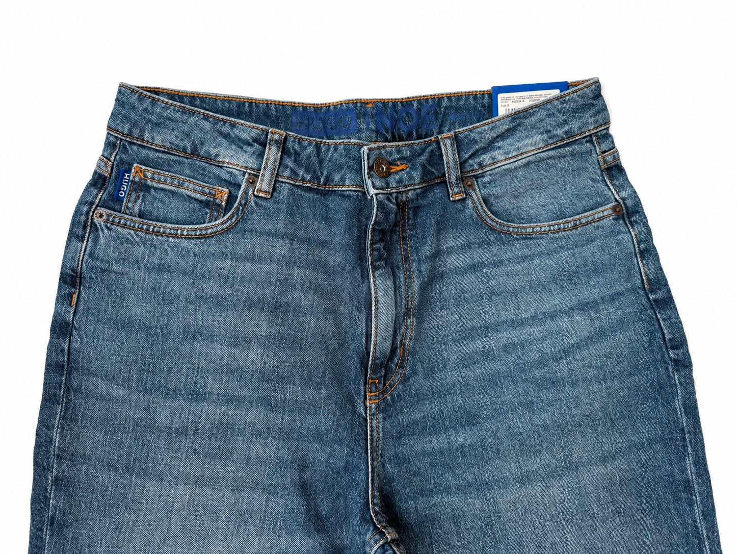 HUGO MOM Jeans Blue High Waist – 99% Bumbac , Talie inalta