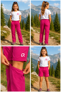Pantaloni trekking copii Rock Experience Observer Zip Off 2 în 1