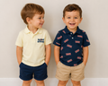 Set 2 tricouri polo Marvel® pentru băieți – 100% bumbac , Amazon Essentials