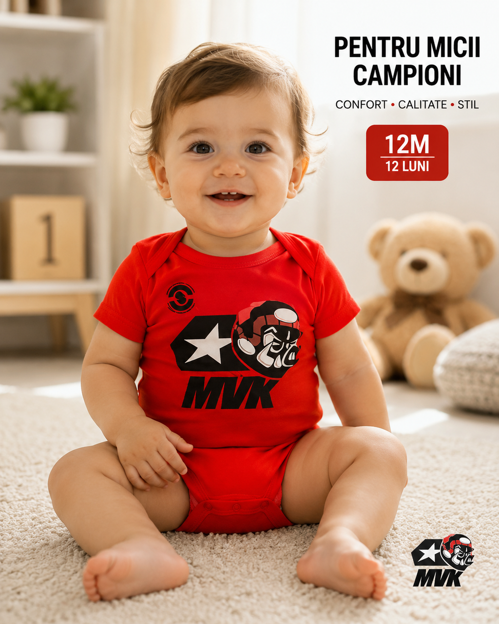 Body bebe Maverick Viñales MVK din bumbac