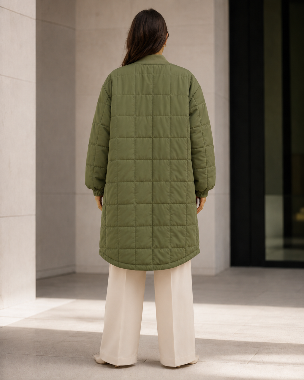 Amazon Essentials Geacă Lungă Matlasată Oversized Damă