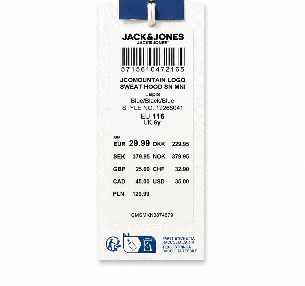 Hanorac copii Jack & Jones Mountain Logo cu glugă