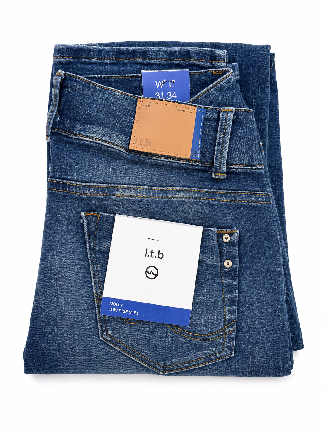 Blugi damă LTB Molly Low Rise Slim – Albastru Denim