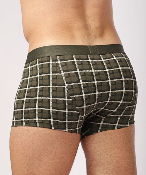 Boxeri EMPORIO ARMANI bărbați Classic Pattern Mix Trunk Check Vetiver