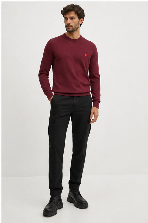Bluza HUGO San Cassius – Burgundy / Vișiniu