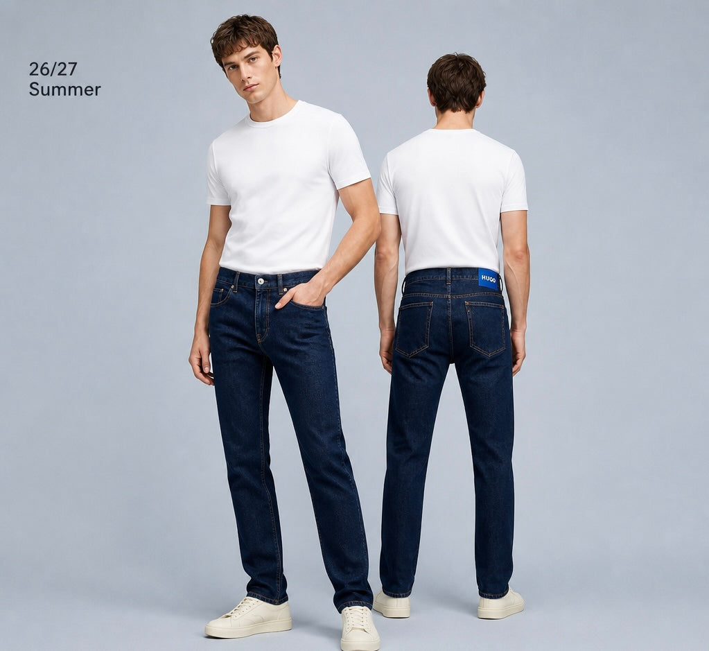HUGO Jeans Ash Bărbați Dark Blue – Originali