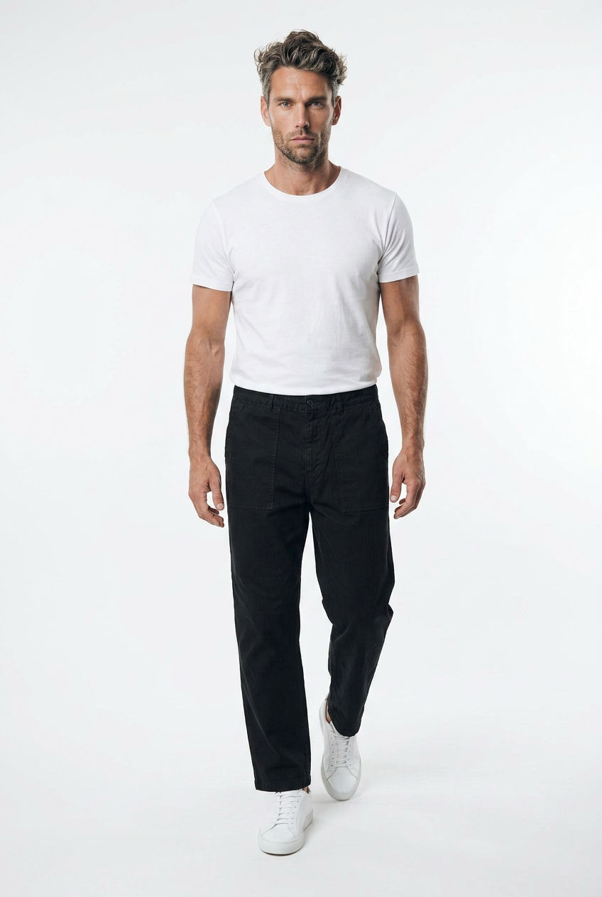 HUGO Giore252D Pantaloni Chino Bărbați Negri