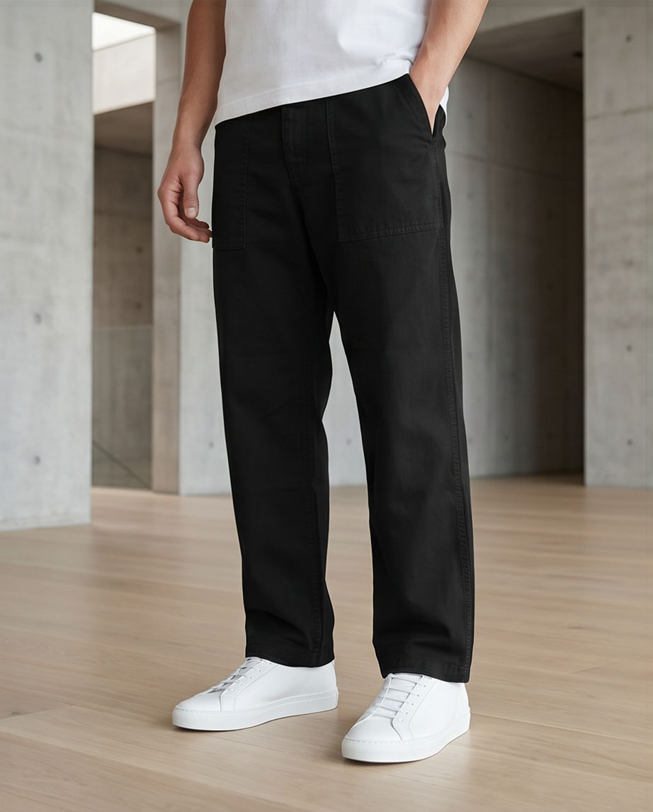 HUGO Giore252D Pantaloni Chino Bărbați Negri