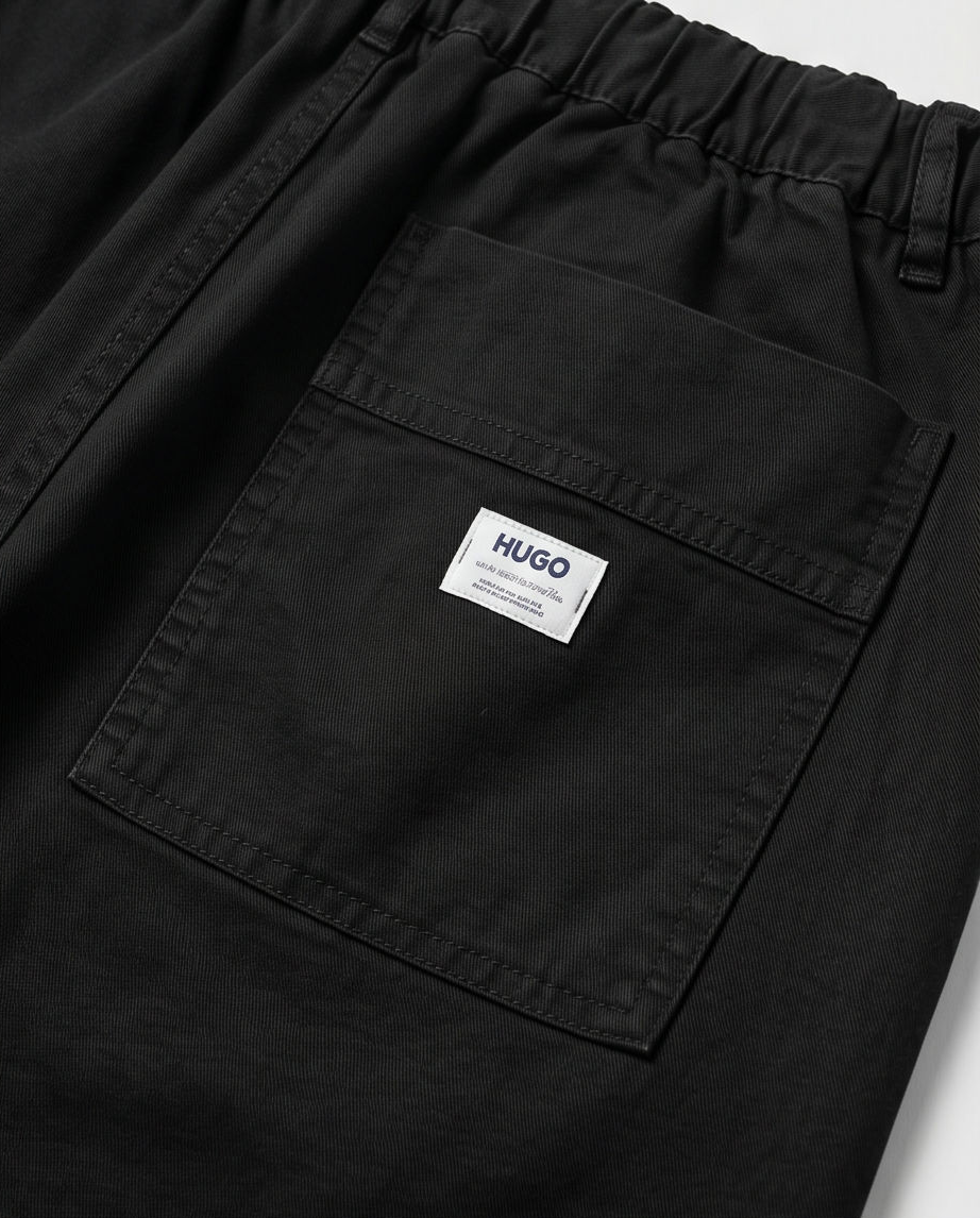 HUGO Giore252D Pantaloni Chino Bărbați Negri