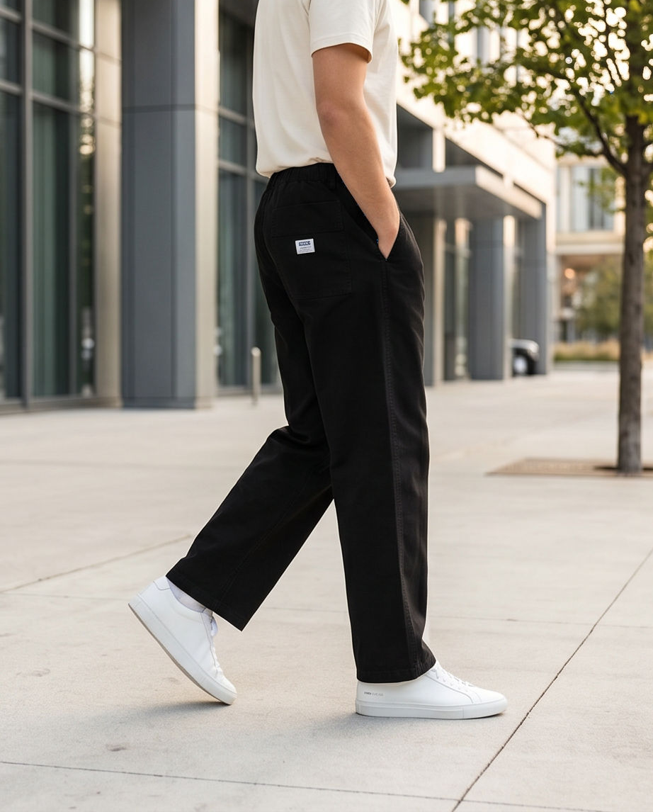 HUGO Giore252D Pantaloni Chino Bărbați Negri