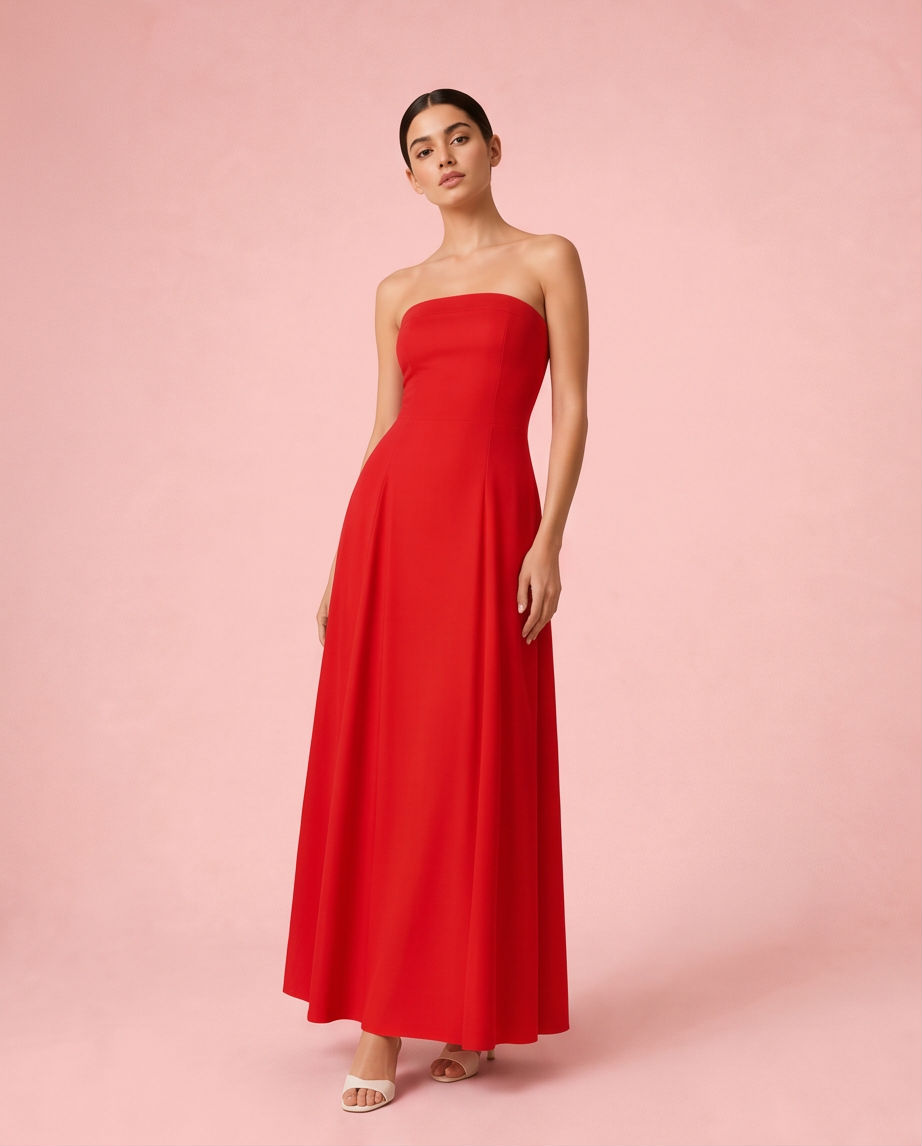 THE DROP Rochie lungă fără bretele Carlota
