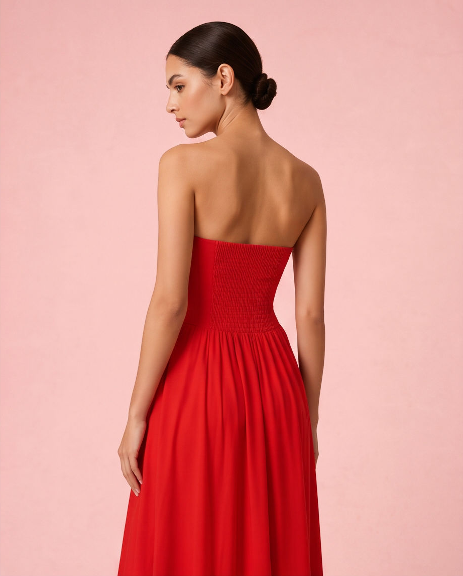 THE DROP Rochie lungă fără bretele Carlota