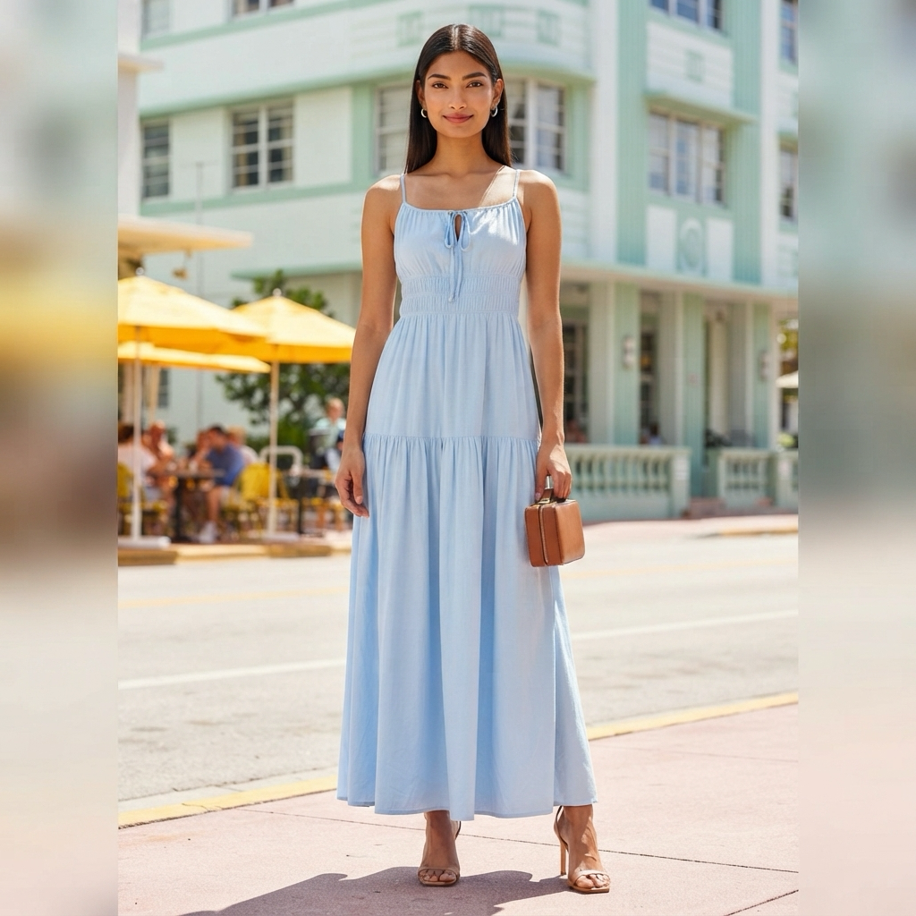 The Drop – Rochie Maxi Fluidă cu Buzunare