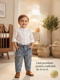 Blugi baggy din lyocell pentru copii Name It Bella – Denim Albastru