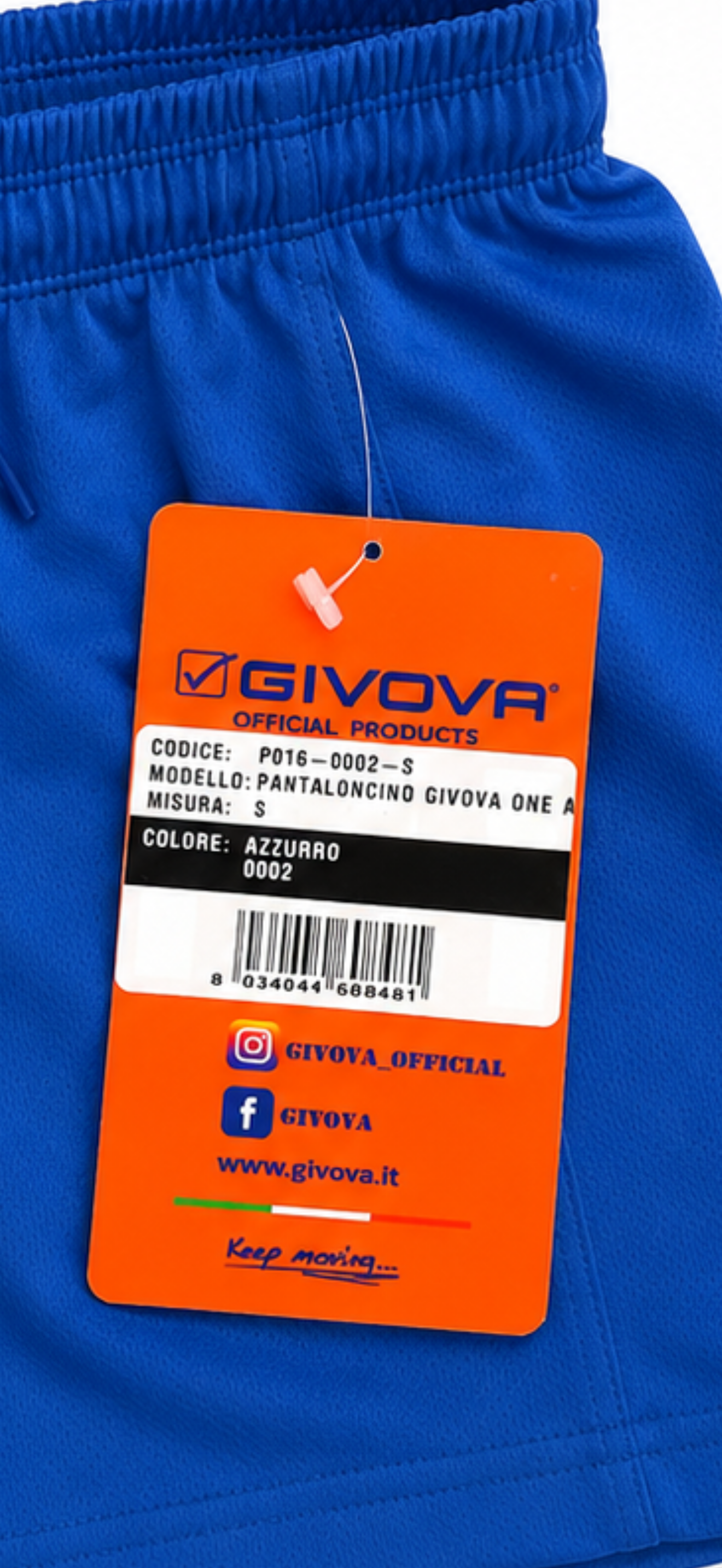 Pantaloni scurți sport Givova One Albastru Royal