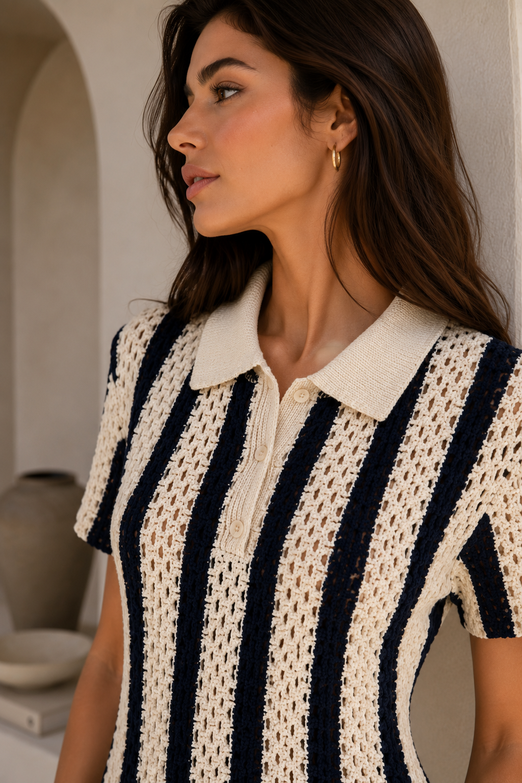 Rochie_The_Drop_din_bumbac_vedere_din_profil