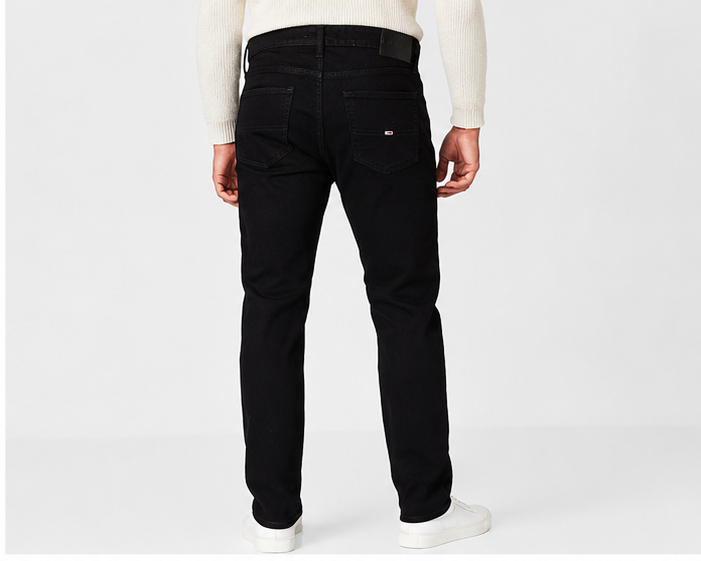 Tommy Jeans Ryan Regular Straight Blugi Bărbați Denim Black