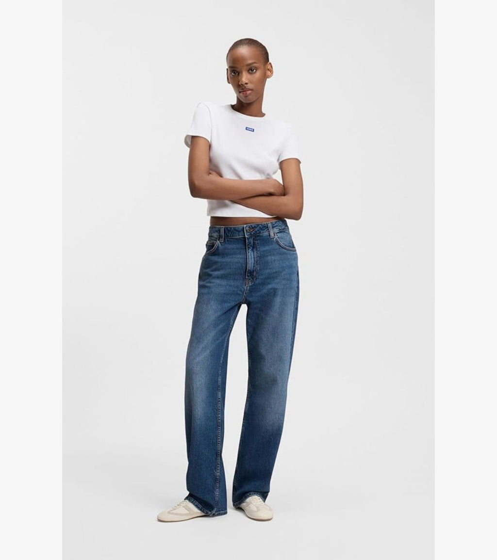 HUGO Jeans Damă Elyah_B Blue Denim Originali
